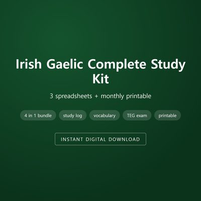 Irish Gaelic Complete Study Kit