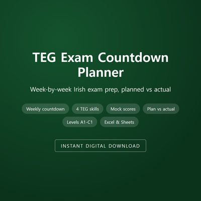 TEG Exam Countdown Planner