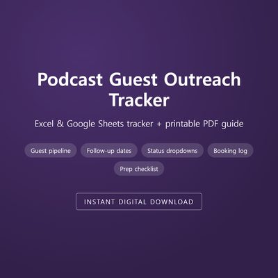 Podcast Guest Outreach Tracker